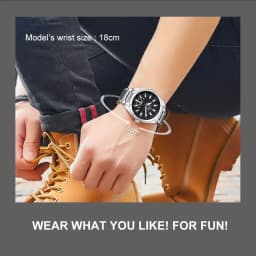 Thumbnail Naviforce Đồng Hồ quartz Chống Thấm Nước 30m Chất Liệu Thép Không Gỉ Phong Cách Doanh Nhân Cho Nam 3