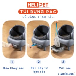 Thumbnail [Neakasa M1] Túi rác dùng cho máy dọn phân mèo NEAKASA M1 dễ dàng kéo khoá túi rác - HELIPET 3