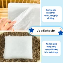 Thumbnail Nệm Cũi Cho Bé Sơ Sinh GOLDCAT Chất Liệu Bông Ép Tiêu Chuẩn, Kèm Ga Gọc Nệm Mềm Mịn, Ôm Nệm 2