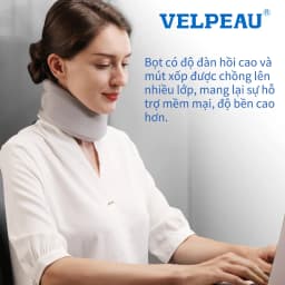 Thumbnail Nẹp cổ VELPEAU mềm mại hỗ trợ giảm đau và giảm áp lực cột sống cho nam và nữ 3