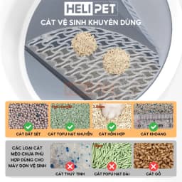 Thumbnail [NEW 2025] Máy Vệ Sinh, Dọn Phân Mèo Tự Động PETREE x HeLiPet 2025, Bản Quốc Tế - HeLiPet Hà Nội 3