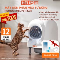 Thumbnail [NEW 2025] Máy Vệ Sinh, Dọn Phân Mèo Tự Động PETREE x HeLiPet, Kết Nối Wifi, Dùng App, Bản Quốc Tế 2