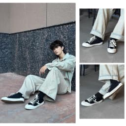 Thumbnail New Arrivals | Giày Vải Sneaker Nam DINCOX DC42 Black Chất Liệu Canvas Cao Cấp, Thiết Kế Trẻ Trung 4