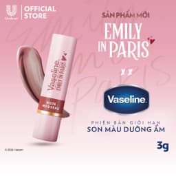 Thumbnail [New] Son màu dưỡng môi Vaseline Emily In Paris 3g (Parisian Pink / Rouge Romance/ Nude Nouveau) 2