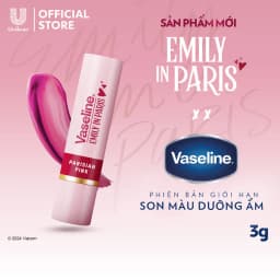 Thumbnail [New] Son màu dưỡng môi Vaseline Emily In Paris 3g (Parisian Pink / Rouge Romance/ Nude Nouveau) 3