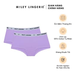Thumbnail "New"Bộ 2 Quần Lót Nữ Cotton Boy Short Lưng Logo Miley Lingerie 1