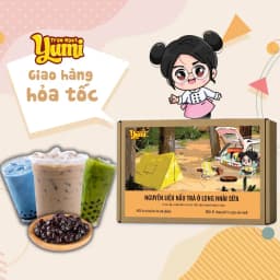 Thumbnail Nguyên liệu làm Trà sữa tự nấu Trạm ngọt Yumi các loại set nhỏ 5-7 ly kèm hướng dẫn 1