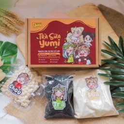 Thumbnail Nguyên liệu làm Trà sữa tự nấu Trạm ngọt Yumi các loại set nhỏ 5-7 ly kèm hướng dẫn 2