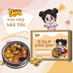 Thumbnail Nguyên liệu nấu chè Dưỡng Nhan Tuyết Yến Trạm ngọt Yumi 120g thơm ngon bổ dưỡng đẹp da 1