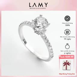 Thumbnail Nhẫn bạc nữ CDE Stone Encrusted Crown Silver Ring CDE8160SV - Nhẫn bạc Lamy 1