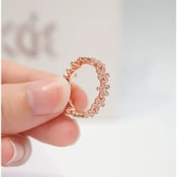 Thumbnail Nhẫn bạc nữ CDE Stone Attach Chrysanthemum Ring CDE8044RG - Nhẫn bạc nữ Lamy 3