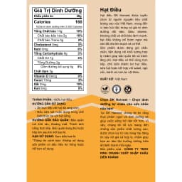 Thumbnail Nhân Hạt Điều Rang Mộc DK Harvest 250g/500g - Không Gia Vị | Giàu Dinh Dưỡng, Tốt Cho Tim Mạch, Xây Dựng Cơ Bắp 1