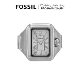 Thumbnail Nhẫn đồng hồ nữ Fossil RAQUEL WATCH RING ES5344 dây thép không gỉ - màu bạc 2