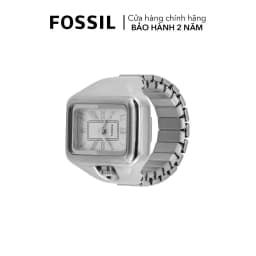 Thumbnail Nhẫn đồng hồ nữ Fossil RAQUEL WATCH RING ES5344 dây thép không gỉ - màu bạc 3