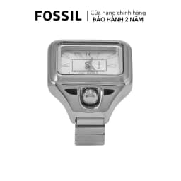 Thumbnail Nhẫn đồng hồ nữ Fossil RAQUEL WATCH RING ES5344 dây thép không gỉ - màu bạc 4