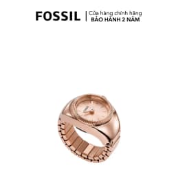 Thumbnail Nhẫn đồng hồ nữ Fossil WATCH RING ES5247 dây thép không gỉ màu vàng hồng 2