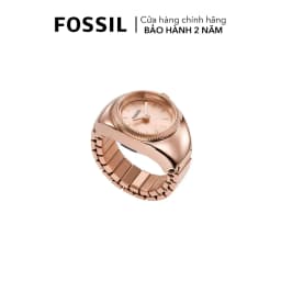 Thumbnail Nhẫn đồng hồ nữ Fossil WATCH RING ES5247 dây thép không gỉ màu vàng hồng 4