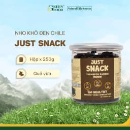 Thumbnail Nho khô đen Chile Just Snack kích cỡ Medium | Hộp 250g, Đồ ăn vặt Healthy 1