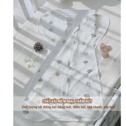 Thumbnail Nhộng Chũn Thông Hơi Xuất Hàn Cho Bé IQKAO – Co Giãn 2 Chiều Mềm Mại Thoáng Khí – Ngủ Ngon Không Giật Mình 3