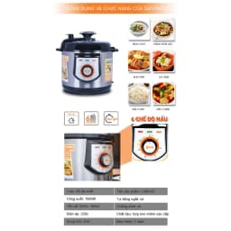 Thumbnail Nồi áp suất điện 6L COMET - CM6151 4