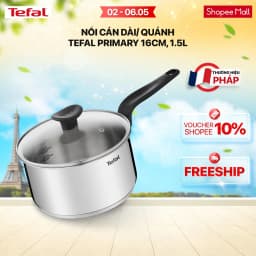Thumbnail Nồi cán dài/quánh inox đáy từ Tefal Primary 16cm, 1.5L 1
