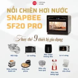 Thumbnail Nồi Chiên Hơi Nước Snapbee SF20 PRO–Dung Tích 20L–Công Nghệ Đột Phá–56 Chế Độ Nấu–Phụ Kiện Inox 316 [Snap Kitchen] 4