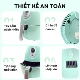 Thumbnail Nồi chiên không dầu Daewoo công nghệ Rapid Air hiện đại 2.6L DEF-DM550/ DEF-DM555 bảo hành 12 tháng 3