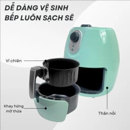 Thumbnail Nồi chiên không dầu Daewoo công nghệ Rapid Air hiện đại 2.6L DEF-DM550/ DEF-DM555 bảo hành 12 tháng 4