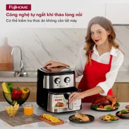 Thumbnail Nồi chiên không dầu FUJIHOME A9 dung tích 9.2 lít - Công suất 1800W - Bảo hành điện tử toàn quốc 1