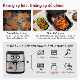 Thumbnail Nồi chiên không dầu FUJIHOME A9 dung tích 9.2 lít - Công suất 1800W - Bảo hành điện tử toàn quốc 3