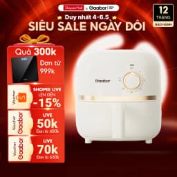 Thumbnail Nồi chiên không dầu GAABOR AF20M-YE01A dung tích 2L công suất 900W nóng nhanh, nhỏ gọn, giá rẻ 1