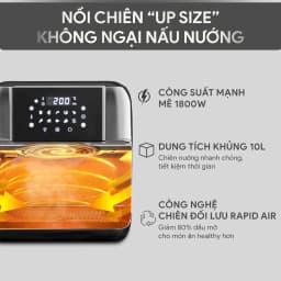 Thumbnail Nồi Chiên Không Dầu Điện Tử BlueStone AFB-5888 - 10 Lít - 1800W 2