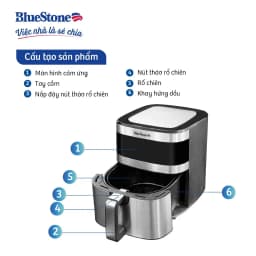 Thumbnail Nồi Chiên Không Dầu Điện Tử BlueStone AFB-5885 - 6,5 Lít - 1500W 3