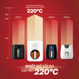 Thumbnail Nồi chiên không dầu Masuto MSQueen 6L màn hình cảm ứng đốt 2 tầng đối lưu không cần trở lật 4