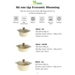 Thumbnail Nồi Chống Dính Đáy Từ Cao Cấp Ecoramic Blooming, Quánh 18cm Nồi 20 22 24 26 28 cm 4