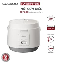 Thumbnail Nồi cơm điện Cuckoo 1.8L CR-1095 màu trắng- Công nghệ nhiệt 3D - bản quốc tế tiếng Anh - Hàng chính hãng Cuckoo Việt Nam 1