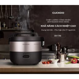 Thumbnail Nồi Cơm Điện Cuckoo 3 lít CR-1755- Lòng nồi chống dính- Hàng chính hãng- Bảo hành 2 năm 2