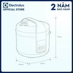 Thumbnail Nồi cơm điện Electrolux 1.8L E4RC1-320P, Thiết kế đa năng, dung tích lớn 3