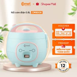Thumbnail Nồi cơm điện mini 0,8L nắp gài COMET - CM8006 1
