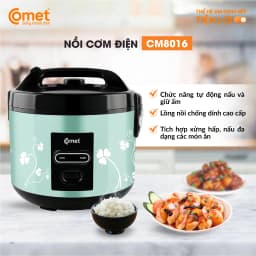 Thumbnail Nồi cơm điện nắp cài 1,8L COMET - CM8016 3