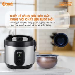 Thumbnail Nồi cơm điện nắp gài lòng niêu 1,8L COMET - CM8068 4
