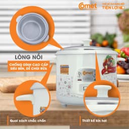 Thumbnail Nồi cơm điện nắp rời 1.2L COMET - CM8009 2