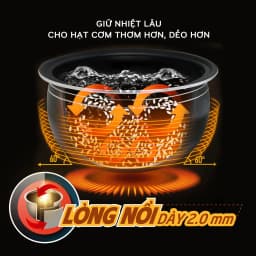 Thumbnail Nồi cơm điện tử 1,8L COMET - CM8088 3