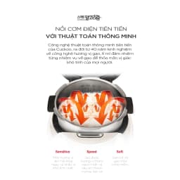 Thumbnail Nồi cơm điện tử áp suất cao tần Cuckoo 1.8L CRP-CHAS109FW (Màu Trắng) - Lòng nồi INOX chống trầy xước - Cuckoovina 3