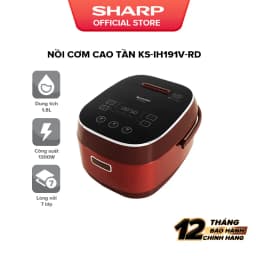 Thumbnail Nồi Cơm Điện Cao Tần Cảm Ứng Sharp 1.8L KS-IH191V-RD - BẢO HÀNH 12 tháng 2