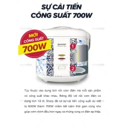 Thumbnail Nồi cơm điện dòng chống dính tăng cường xử hấp KS-181TJV "BM" -  Bảo hành chính hãng 12 Tháng 2