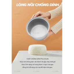 Thumbnail Nồi Cơm Điện Nắp Gài Sharp KS-19TJV "BC" [Lòng Nhôm Chống Dính] - BH 12 Tháng 3
