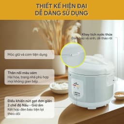 Thumbnail Nồi Cơm Nắp Gài BlueStone RCB-5527 - 1,8 lít - 700W Lòng dày 1,5mm 3