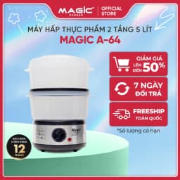 Thumbnail Nồi hấp Magic A-64, nồi hấp 2 tầng, dung tích 5L- Hàng chính hãng. 1