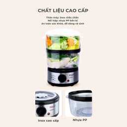 Thumbnail Nồi hấp Magic A-64, nồi hấp 2 tầng, dung tích 5L- Hàng chính hãng. 4